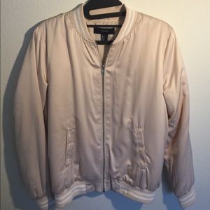 Pastel pink bomber jacket